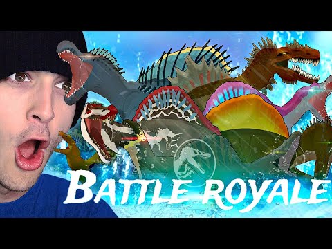 Видео: Эта королевская битва за спинозавром БЕЗУМНА.