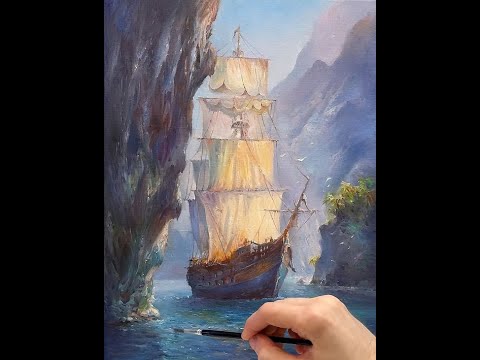 Видео: Мастер-класс "Неизведанные земли" | художник Чупринов