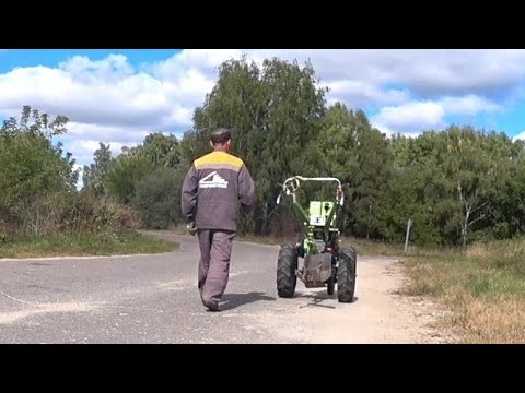 Видео: Мотоблок на поле едит сам. Небольшой обзор и моя работа.[ 10.09.2022г.]