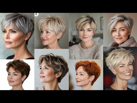Видео: Короткая стрижка и прическа для женщин старше 60 лет / тренд 2025 года