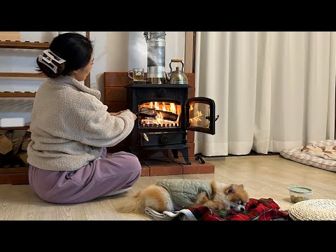 Видео: EP22┃Уютная деревенская жизнь〈Провести долгую зиму с собакой〉