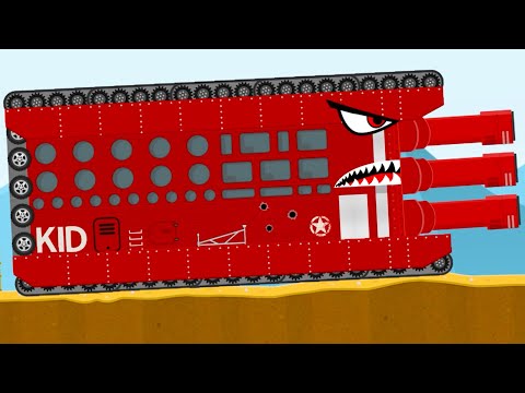 Видео: Супер ТАНК vs Боссов #10 Финал. Создал странные танки Labo tank на Машинки Кида