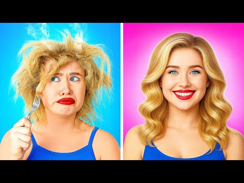 Видео: ЛУЧШИЕ УРОКИ ПО ПРИЧЁСКАМ 💇‍♀️ Лёгкие трюки с волосами и самодельные бьюти-хитрости для девушек
