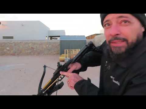 Видео: Насколько смертоносен арбалет-пистолет Bear 60LBS? Это не игрушка. #охота