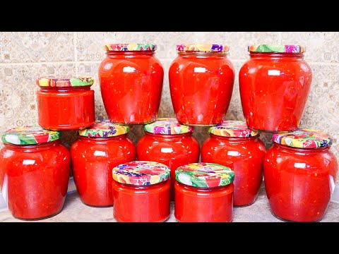 Видео: Хоть 100 банок закрой все улетают! ТОМАТНЫЙ СОУС "НЕЖНОСТЬ"  - лучшая заготовка этого года!