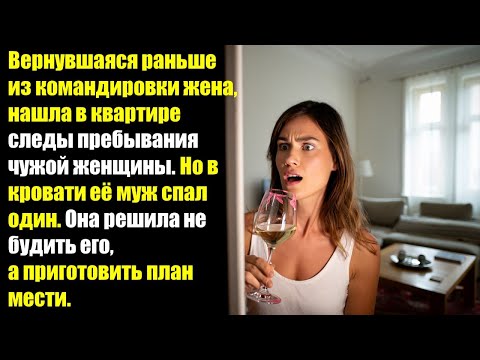 Видео: Вернувшаяся раньше из командировки жена, нашла в квартире следы пребывания чужой женщины...