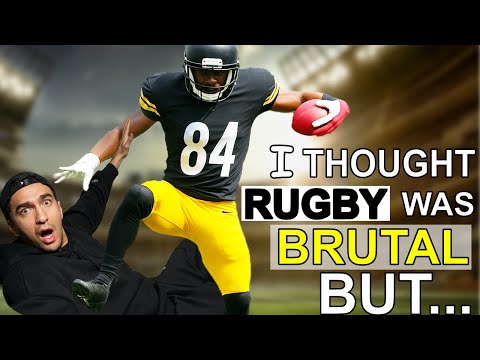 Видео: Регби не круче американского футбола (новозеландец реагирует на самые сильные удары)