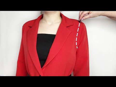 Видео: ✅💥Как уменьшить плечо на жакете