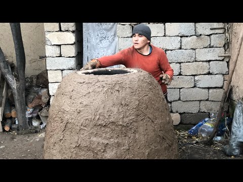 Видео: Установка узбекского тандыра.Узбекистан.