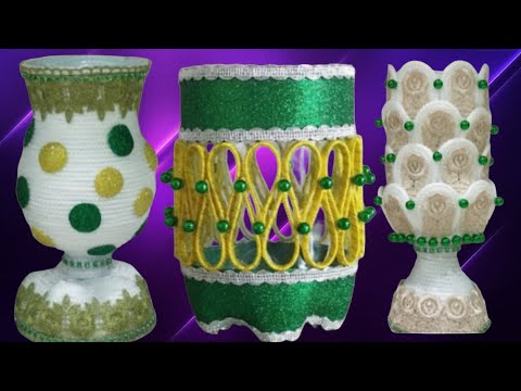Видео: 3 простые идеи ваз из пластиковых бутылок/3 Simple Ideas for Vases from Plastic Bottles