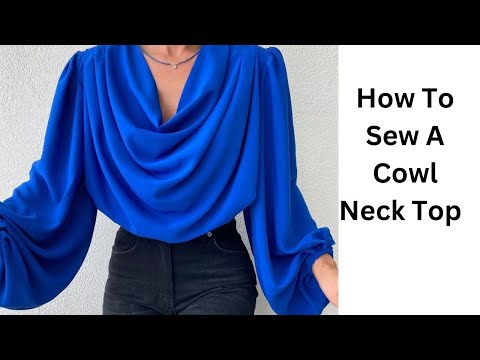 Видео: Как сделать. Верхняя часть с воротником-хомут #cowlneck #diy #diycraft