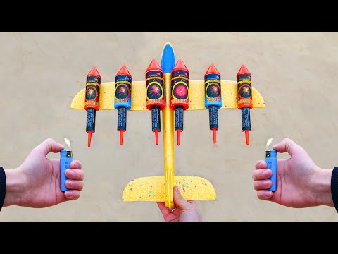 Видео: Эксперимент: Самолет с ракетным двигателем!