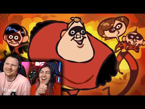 Видео: Настоящая версия Суперсемейка (The Ultimate The Incredibles Recap Cartoon) РЕАКЦИЯ на Cas van de Pol