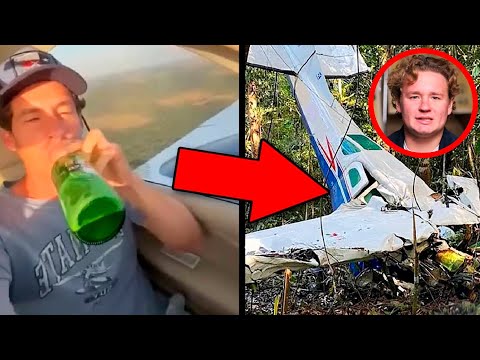 Видео: Пьяный отец учит летать сына за штурвалом!