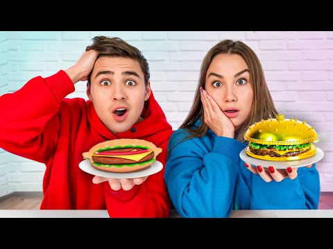 Видео: Кто Лучше Слепит Самую Дорогую Еду Челлендж !