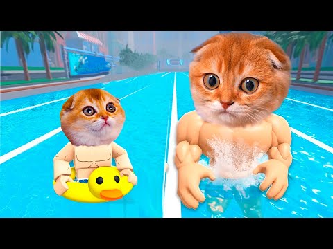 Видео: СТАНОВЛЮСЬ САМЫМ БЫСТРЫМ В БАССЕЙНЕ РОБЛОКС! Swim League