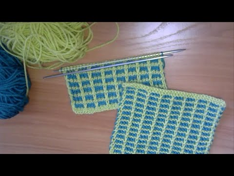 Видео: Ленивый жаккард. Простые узоры. Узор №6.