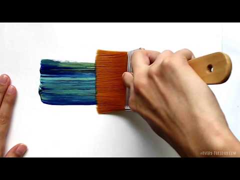 Видео: 3 простых приема для создания уникальных акриловых текстур