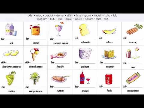 Видео: Как сказать по-турецки "штука", "пригоршня", "щепотка", "кусок" и т.п. (счётные слова в турецком язы