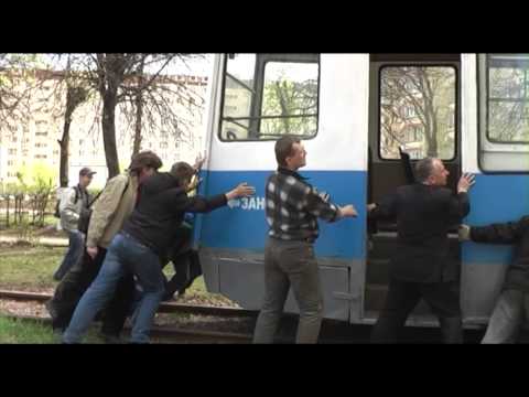 Видео: Ногинский трамвай - попытка восстановления движения в 2012