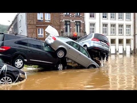 Видео: Ужасные Кадры - Наводнение в Бельгии | Разрушительные Последствия и Солидарность Граждан
