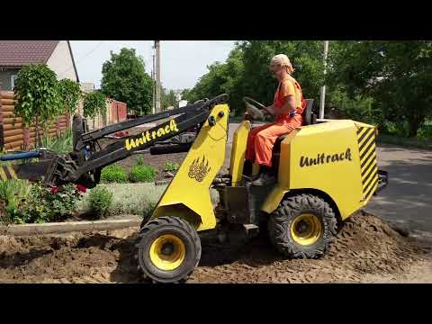 Видео: Мини-погрузчик самодельный. Пенек.