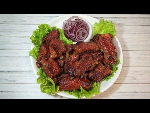 Видео: Свиные рёбра в пиве.