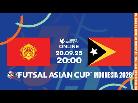 Видео: Кыргызстан - Восточный Тимор Отборочные игры Кубка Азии 2026 по футзалу