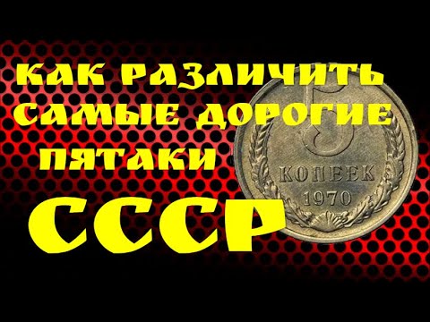 Видео: КАК РАЗЛИЧИТЬ САМЫЕ ДОРОГИЕ ПЯТАКИ - СССР