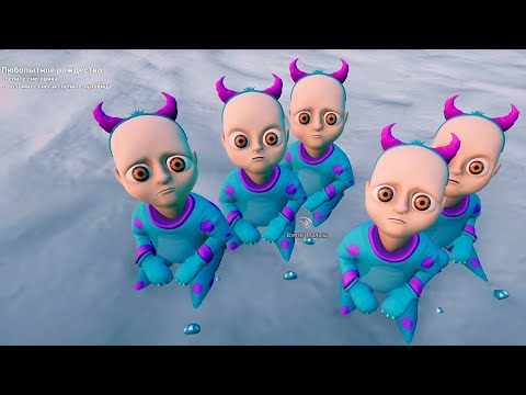 Видео: 5 ЗИМНИХ МОНСТРОВ ?! ИГРА The Baby In Yellow