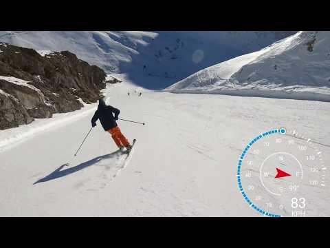 Видео: sarenne (Alpe d’Huez 2019) в 4 км катается на лыжах более 100 km.