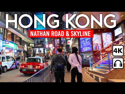 Видео: ГОНКОНГ 🇭🇰 Ночная жизнь среди небоскребов | Пеший тур в формате 4K