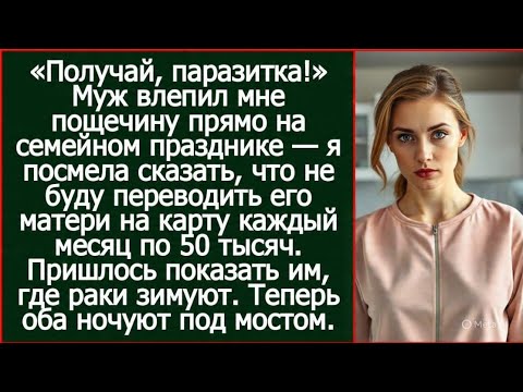 Видео: Муж влепил мне пощечину, когда я сказала, что не буду переводить его матери каждый месяц по 50 тысяч