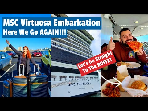 Видео: День посадки на MSC Virtuosa — второй раз на этом судне! Показываю процесс посадки