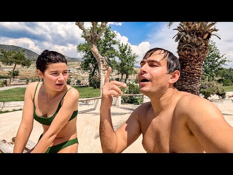 Видео: Турция. Памуккале. Мы ошалели. Во что превратили чудо света. Мальдивы в Турции #27