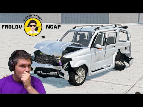 Видео: Краш тесты УАЗ Patriot в BeamNG.drive//Frolov Ncap.