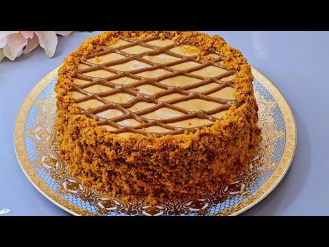 Видео: ТОРТ "КАРАМЕЛЬНАЯ ДОЧЬ  ЗА 10 МИНУТ .НАУЧИЛА ВСЕХ ПОДРУГ .ТОРТ ПРОСТО ТАЕТ ВО РТУ!🌺