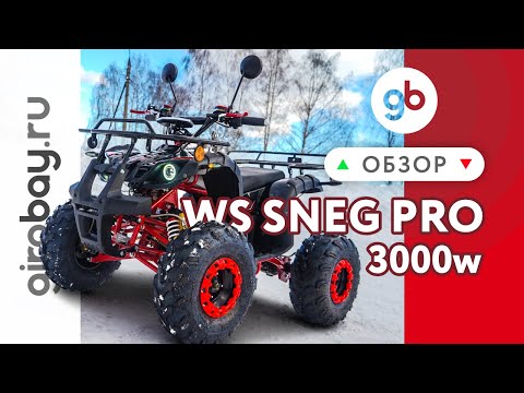 Видео: WHITE SIBERIA SNEG PRO 3000W - среднеразмерный электроквадроцикл с запредельной мощностью