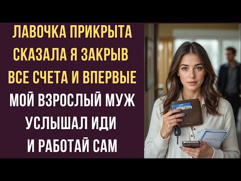 Видео: Лавочка прикрыта сказала я закрыв все счета И впервые мой взрослый муж услышал иди и работай сам
