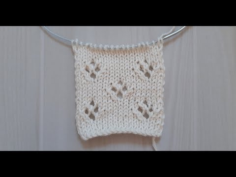 Видео: Ажурные ромбы спицами Ажурные цветы спицами Лаконично, скромно и элегантно МК Альфиры Мериновой