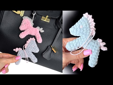 Видео: Лошадка брелок крючком 🤩 мастер-класс 