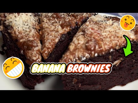 Видео: 🍫🍌  БРАУНІ З БАНАНАМИ -  🍫🍌 BANANA BROWNIES