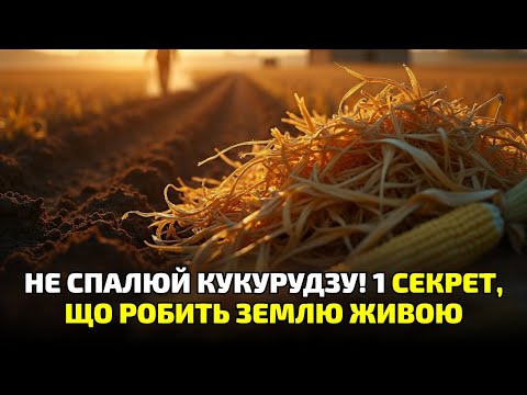Видео: Не спалюй кукурудзяне бадилля! Селяни шоковані: старий спосіб повертає родючість за одну зиму!