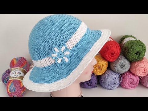 Видео: Как связать шапку крючком ~ простая и бесплатная схема вязания шапки крючком для начинающих