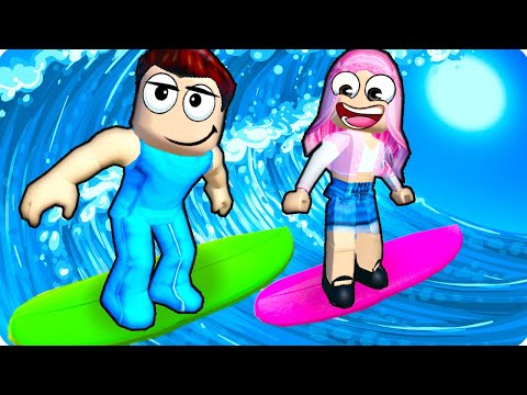 Видео: 🌊КТО ДАЛЬШЕ ПРОПЛЫВЁТ НА СЁРФЕ ЧЕЛЛЕНДЖ В РОБЛОКС? ШЕДИ И ЛЕСКА ROBLOX Surf Race!