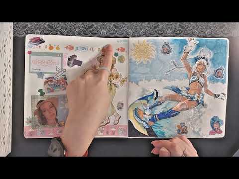 Видео: ✿∘˚˳°∘° обзор на скетчбук лето ∥ sketchbook tour, хср, ос и другие ( первая  половина ) *･☪·̩͙⊰✿
