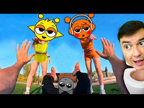 Видео: СПРУНКИ БЕГАЮТ У МЕНЯ ВО ДВОРЕ 😨 Зоономалия, Головоломка, Цифровой Цирк, Sprunki Влад и Лера