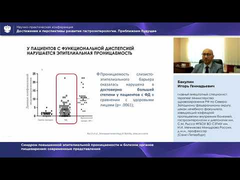 Видео: Бакулин И. Г. Синдром повышенной эпителиальной проницаемости и болезни органов пищеварения соврем
