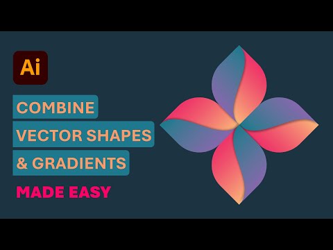 Видео: Как объединить векторные фигуры с градиентами — креативное искусство стало проще!