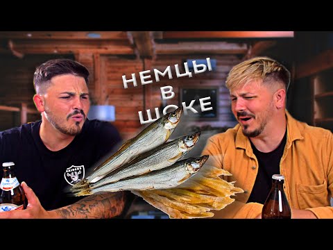 Видео: Немцы пробуют вяленую рыбу к пиву | Самый смешной выпуск | Иностранцы в шоке